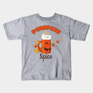 Pumpkin Spice Season Kids T-Shirt